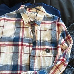 Red white & blue Flannel